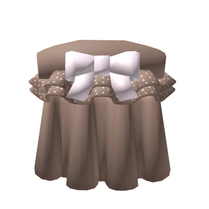 ꒰┊ruffled fawn dress