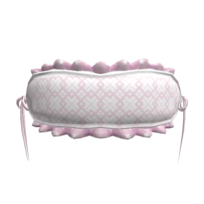 Adorable Maid Blindfold White & Pink