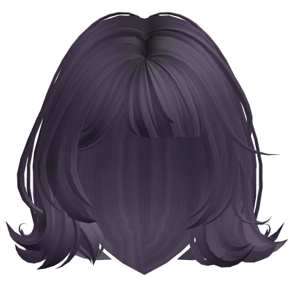 Cute Short Shy Girl Curled Bob (Dark Purple)