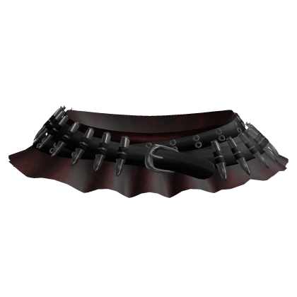 gothic mini skirt w bullet belt layered 3.0 red