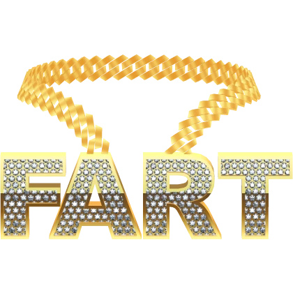 gold fart chain necklace