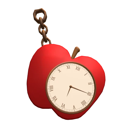 1.0 Red Apple Pocket Watch Igari Keychain