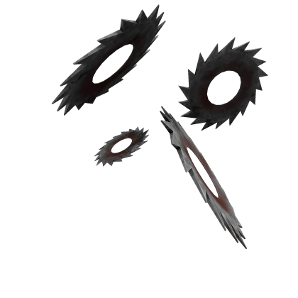 Horror Bloody Rusty Saw Blades - Front