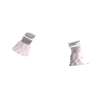 🤍 dolly cottage plaid wrist cuffs light pink