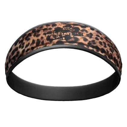 ✭ MONSTAVERSE LEOPARD LOGO HEADBAND IN BLACK