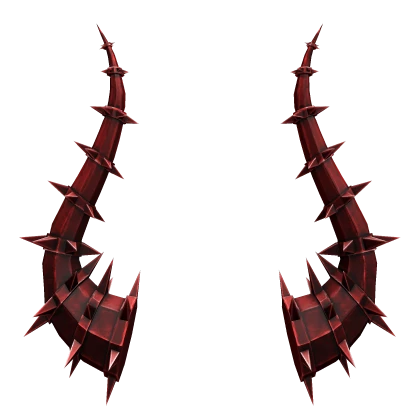 Red Spiked Horns 