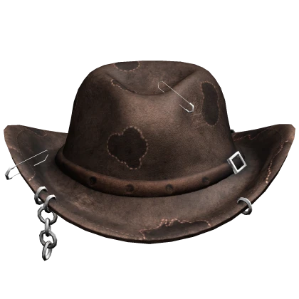 Grunge Chained Cowboy Hat