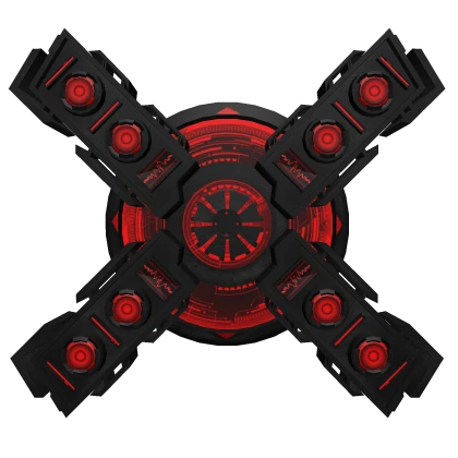 Cyber Titan Speaker Ring Red (Back)