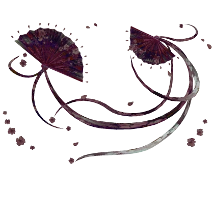 Inverted Flowery Traditional Fans Fantasy Aura