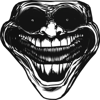 Uncanny Creepy Staring Trollface Crashout