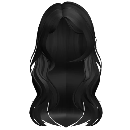 🌺 Lilo's Stitch Long Black Wavy Hair