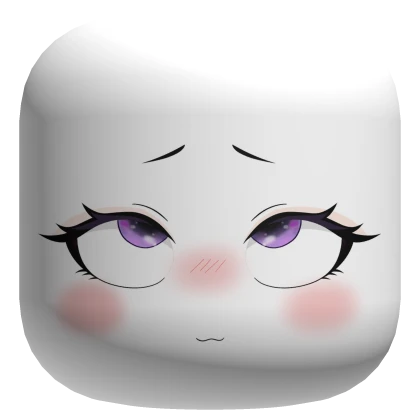  Shy Playful Blush Anime Face