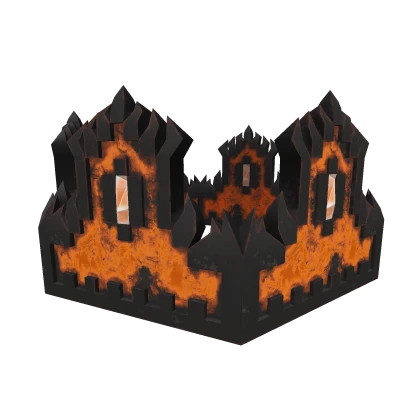 Thorned Halloween Grunge 8-Bit Crown [ADD-ON]