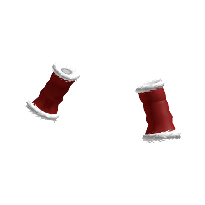 Fluffy Christmas Arm Warmers