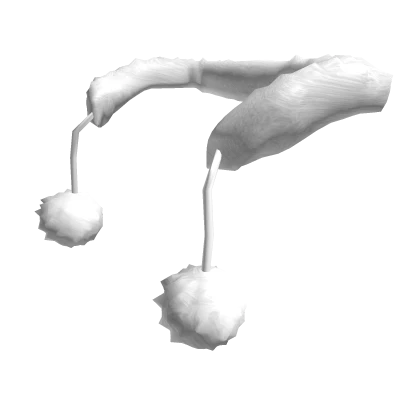 White Neck Fur w/ Pom Poms 3.0