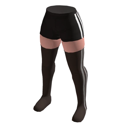 adidas Wide Hipped Shorts and Pop Socks
