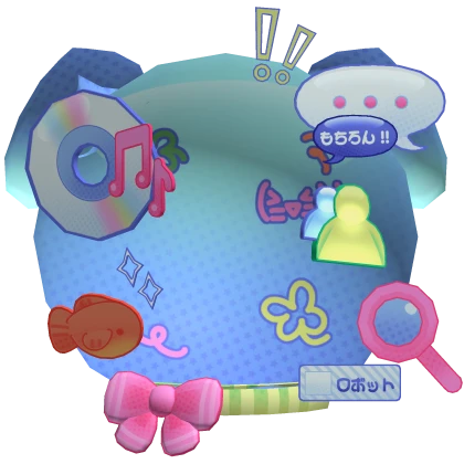 Frutiger Aero Harajuku Bunny Webcore Helmet 