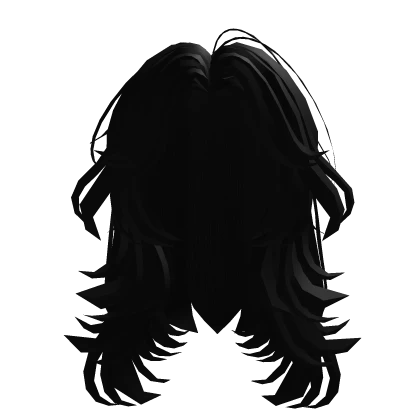Black Fluffy Layered Hair For Girls