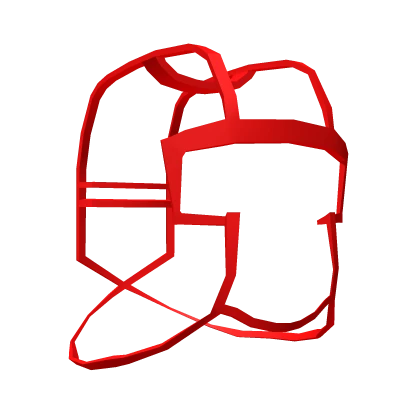 Red Wired Cage Mask