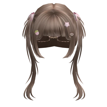 ♡ Igari Milktea Pigtails w/ Neapolitan Accessories