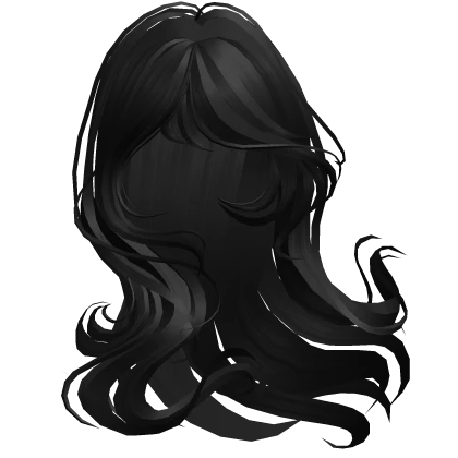 ♡ Windy Flowing Celestial Hair in Black