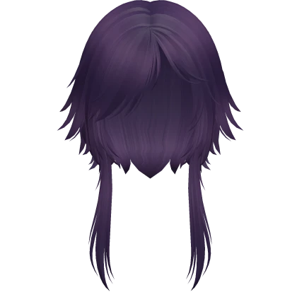 visual kei jellyfish sidetails (dark purple)
