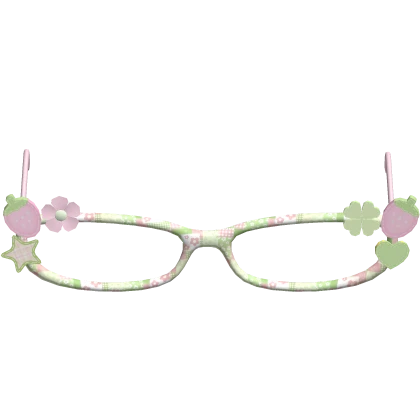 Pink green igari apple beret floral mori kei cute