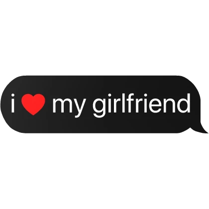 i heart my gf girlfriend text