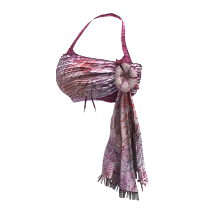 Κβ‘Ι Summer Pink Floral Scarf Wrap Top Bikini