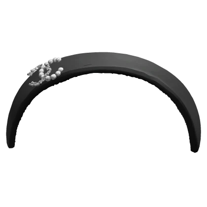 Elegant Old Money Vintage Desinger HeadBand Black