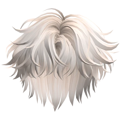 Beige Messy Middle Part Hair