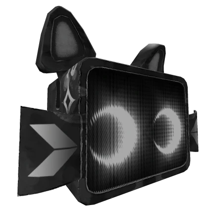 (ANIMATED) TV Cat with Opened Eyes Dreamcore