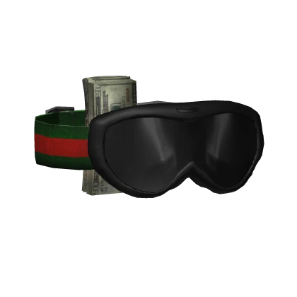 Sideways Designer Goggles W/ Money