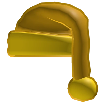 Golden santa hat