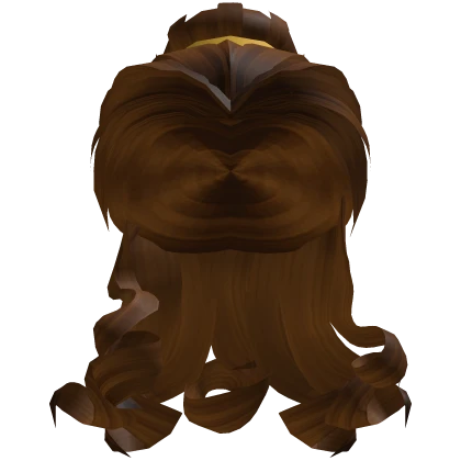 🌹 Belle's Half Up Princess Bun (Brown) 