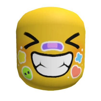 Sticker Smile Face Mask - Yellow