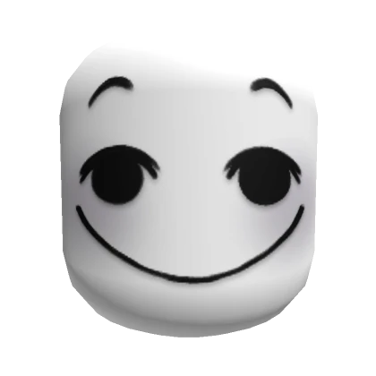 Cheeky Smile Face Mask - White