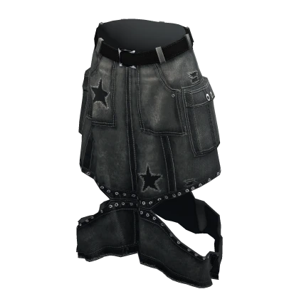 Y2K Distressed Denim Skirt Sage