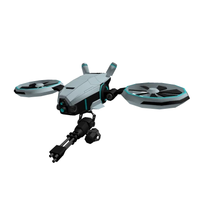 Military Scifi Drone with minigun