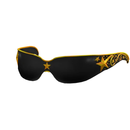 Gold Bejeweled Y2K Star Shades