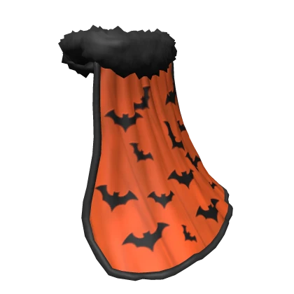 Halloween bat fur cape