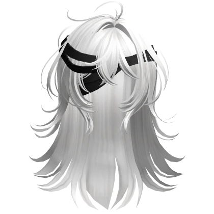 White2 Bandaged Anime Hair