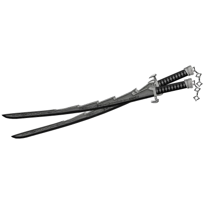 Dual Right White Japanese Samurai Katana