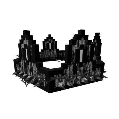 White Grunge 8-Bit Pixel Crown