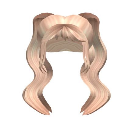 long blonde ponytail hair