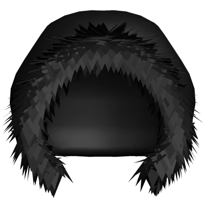 Fluffy Black Hood