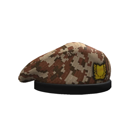 Brown Camo beret