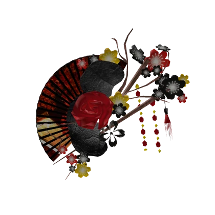 Traditional Japanese hairpin Fan