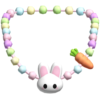 easter bunny necklace