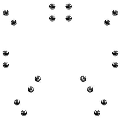 emo goth edgy grunge cool silver facial piercings 